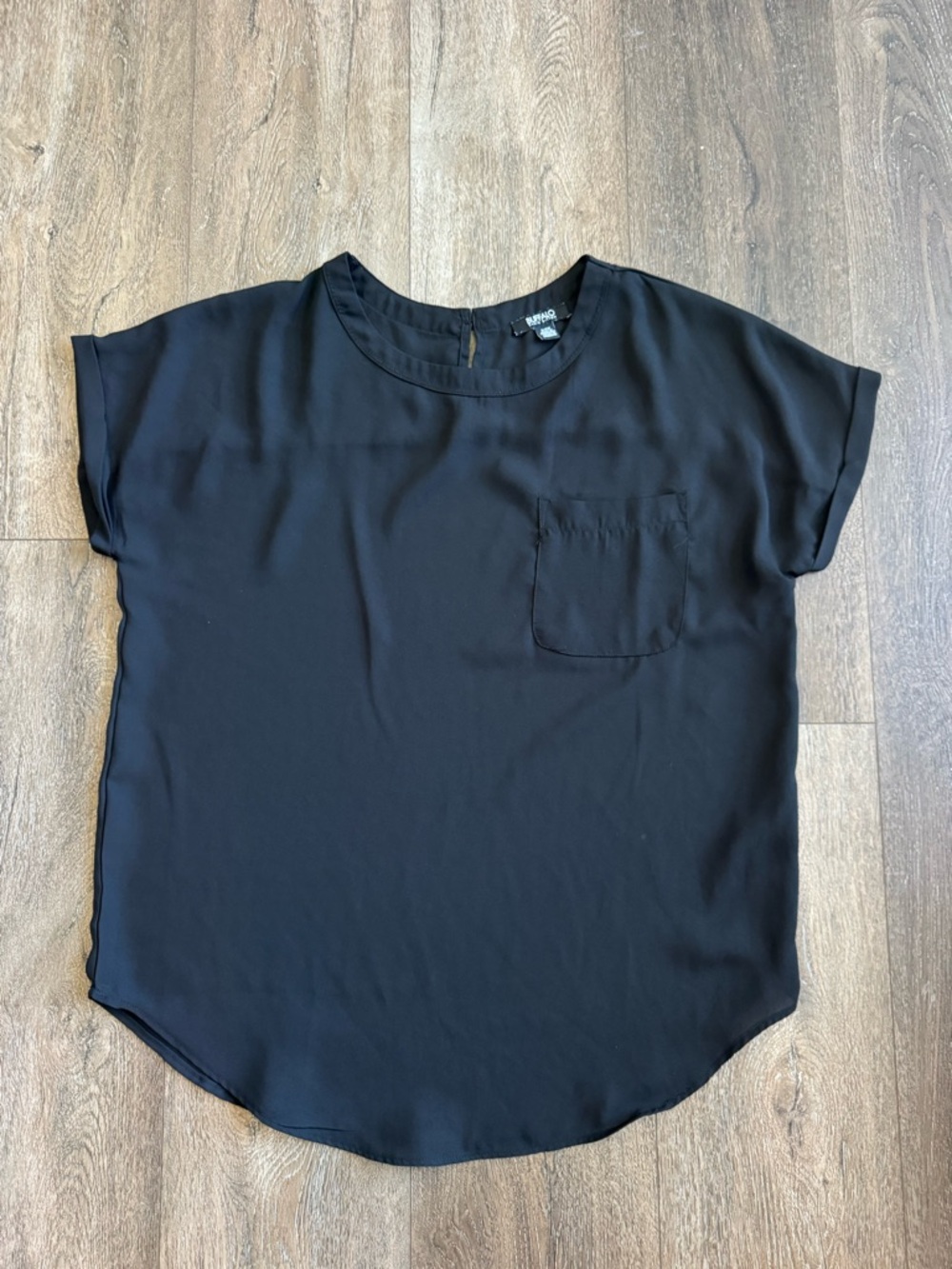 Buffalo David Bitton Black Short-Sleeve Lightweight Blouse Women’s size small